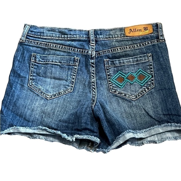 Allen B. By Allen Schwartz Cut Off Denim Shorts with Embroidery - Picture 9 of 11